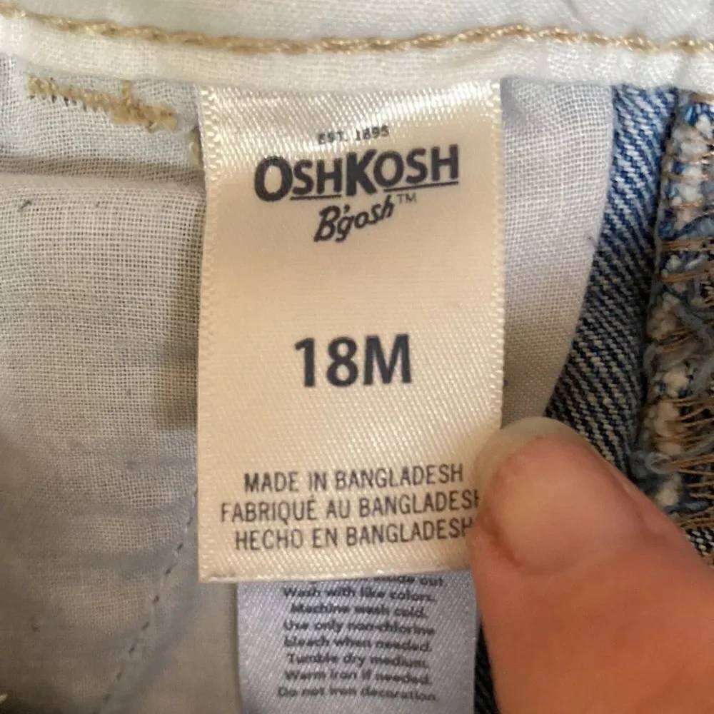 Oshkosh B’gosh Toddler Girl Poka Dot Overall Size 18 Months